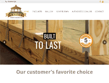 Tablet Screenshot of amazonsheds.com